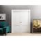 Sartodoors Sliding French Double Pocket Doors 48 x 96in, Lucia 8831 White Silk, Kit Trims Rail Hardware LUCIA8831DP-WS-4896 - alternate 2